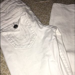 True religion white skinny jeans!